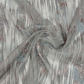 Sahsa Haute Couture Striped Organza Evening and Event Dress Fabric 150cm x 100cm - 30522 Lirio004