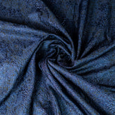 Sahsa Haute Couture Navy Blue Jacquard Brocade Evening and Event Dress Fabric 150cm x 100cm - 31196 16097