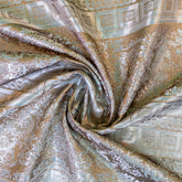 Sahsa Haute Couture Baroque Patterned Jacquard & Brocade Evening and Event Dress Fabric Cream 150cm x 100cm - 30342 6386S